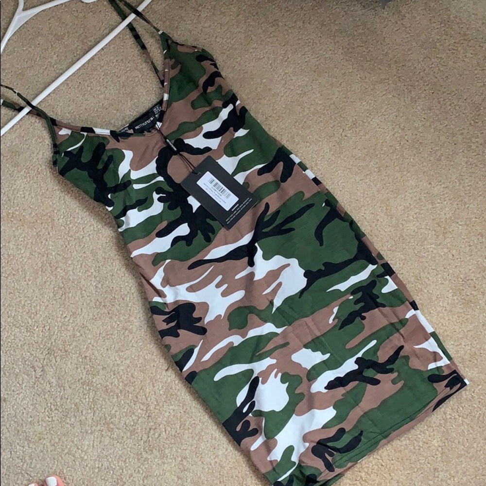 Tight fitted camo dress